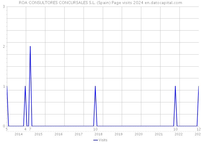 ROA CONSULTORES CONCURSALES S.L. (Spain) Page visits 2024 