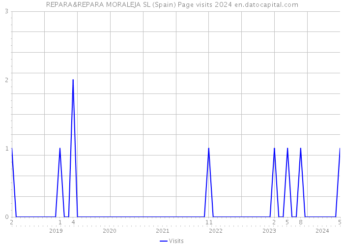 REPARA&REPARA MORALEJA SL (Spain) Page visits 2024 