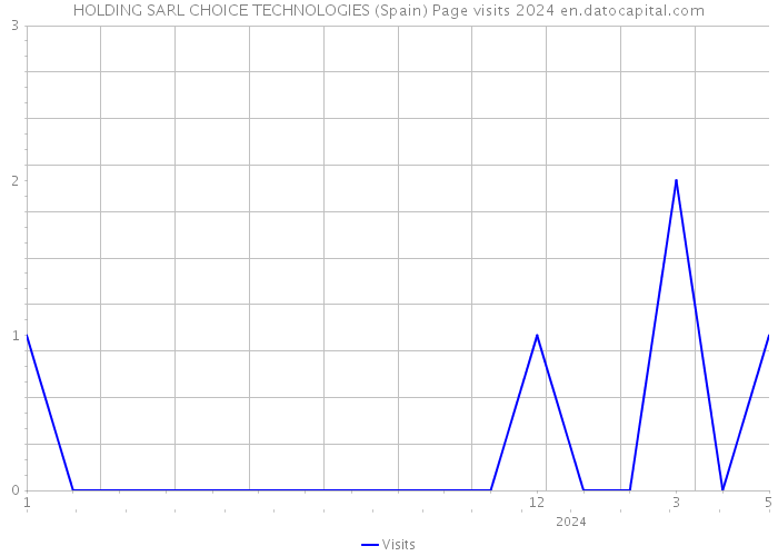 HOLDING SARL CHOICE TECHNOLOGIES (Spain) Page visits 2024 