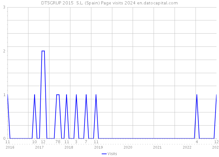 DTSGRUP 2015 S.L. (Spain) Page visits 2024 