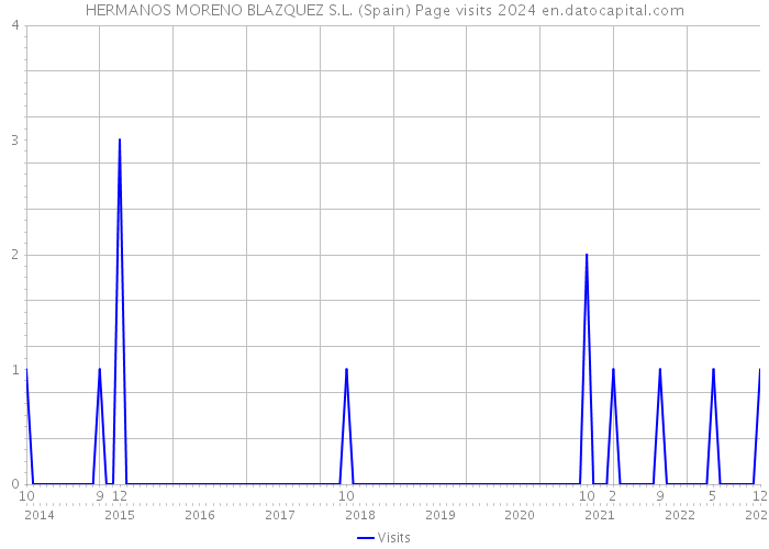 HERMANOS MORENO BLAZQUEZ S.L. (Spain) Page visits 2024 