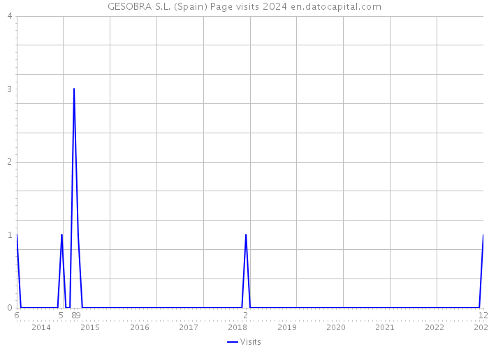 GESOBRA S.L. (Spain) Page visits 2024 