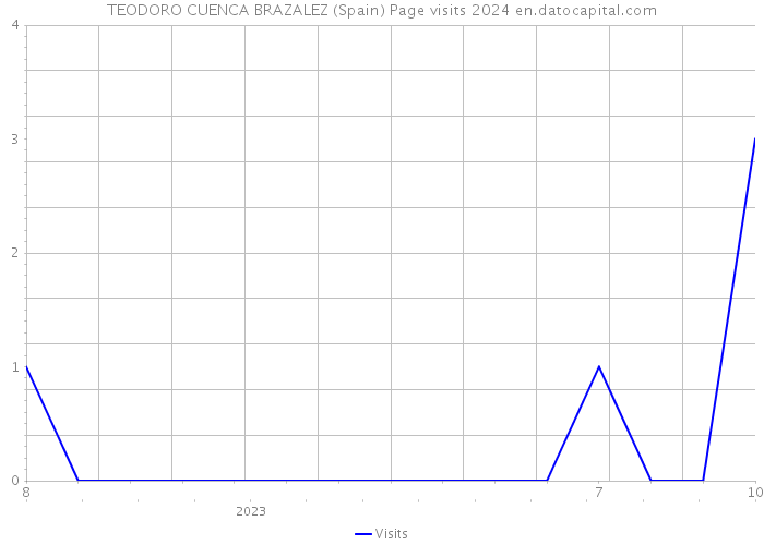 TEODORO CUENCA BRAZALEZ (Spain) Page visits 2024 