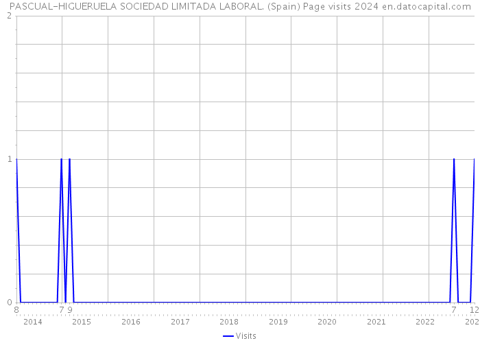 PASCUAL-HIGUERUELA SOCIEDAD LIMITADA LABORAL. (Spain) Page visits 2024 