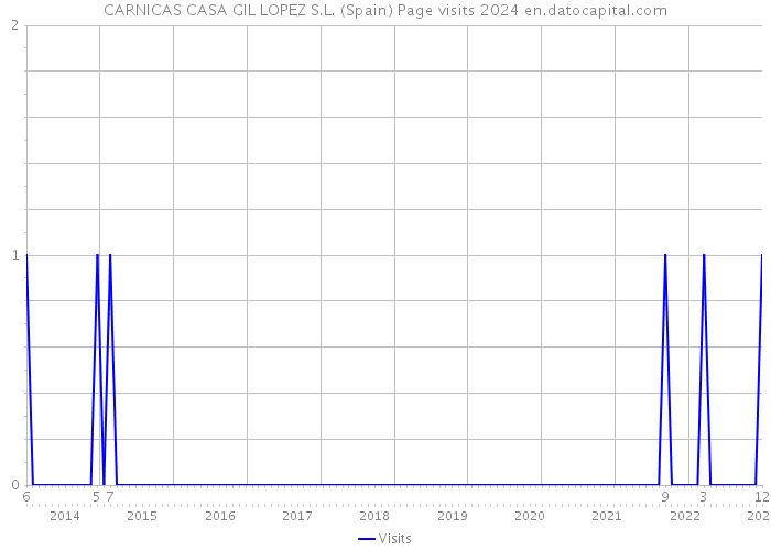 CARNICAS CASA GIL LOPEZ S.L. (Spain) Page visits 2024 