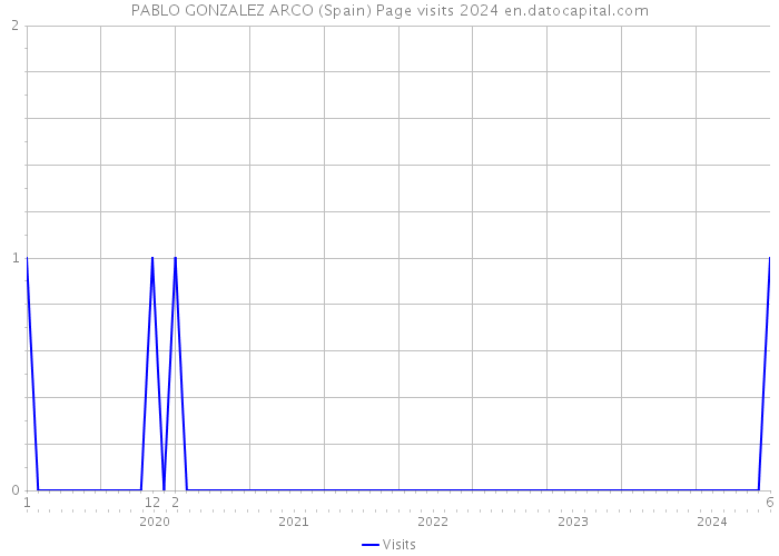 PABLO GONZALEZ ARCO (Spain) Page visits 2024 