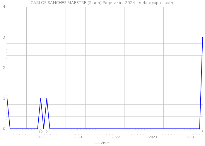 CARLOS SANCHEZ MAESTRE (Spain) Page visits 2024 