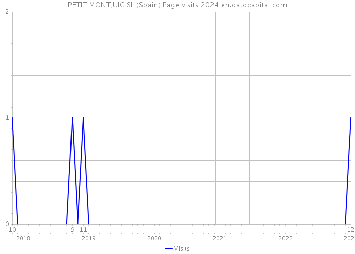 PETIT MONTJUIC SL (Spain) Page visits 2024 