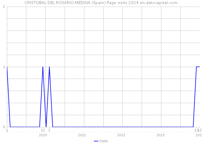 CRISTOBAL DEL ROSARIO MEDINA (Spain) Page visits 2024 