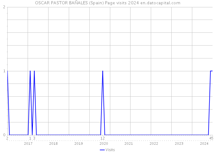 OSCAR PASTOR BAÑALES (Spain) Page visits 2024 