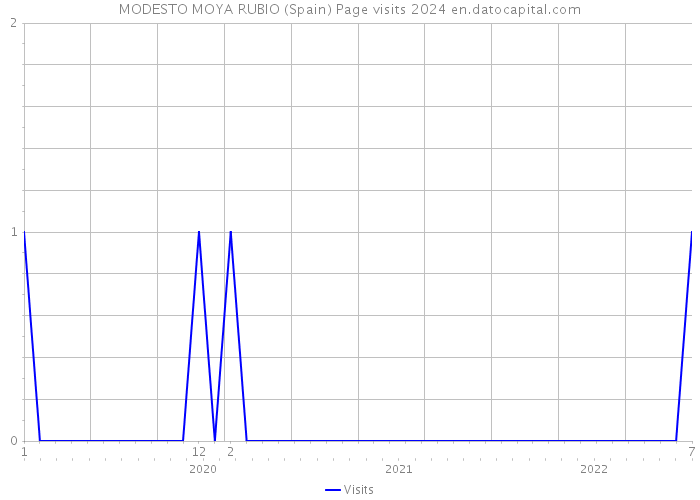MODESTO MOYA RUBIO (Spain) Page visits 2024 