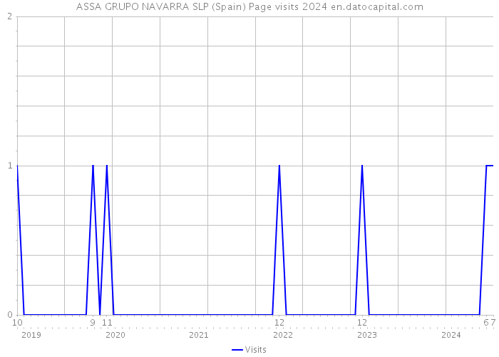 ASSA GRUPO NAVARRA SLP (Spain) Page visits 2024 