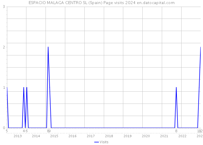 ESPACIO MALAGA CENTRO SL (Spain) Page visits 2024 