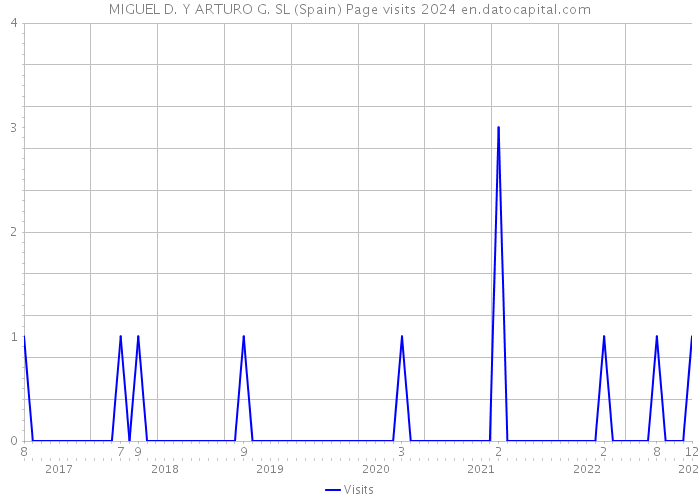 MIGUEL D. Y ARTURO G. SL (Spain) Page visits 2024 