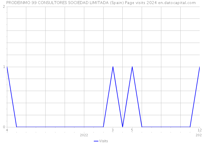 PRODEINMO 99 CONSULTORES SOCIEDAD LIMITADA (Spain) Page visits 2024 