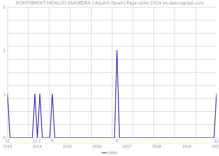 MONTSERRAT HIDALGO SAAVEDRA CALLAO (Spain) Page visits 2024 
