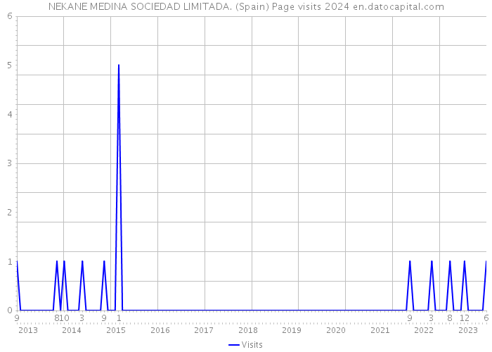 NEKANE MEDINA SOCIEDAD LIMITADA. (Spain) Page visits 2024 