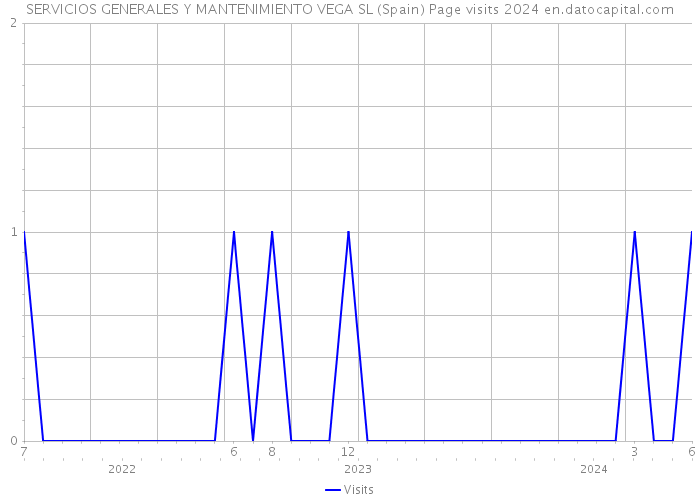 SERVICIOS GENERALES Y MANTENIMIENTO VEGA SL (Spain) Page visits 2024 