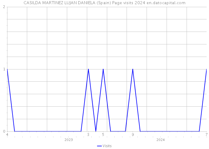 CASILDA MARTINEZ LUJAN DANIELA (Spain) Page visits 2024 