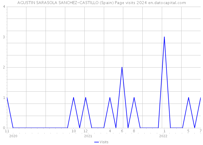 AGUSTIN SARASOLA SANCHEZ-CASTILLO (Spain) Page visits 2024 