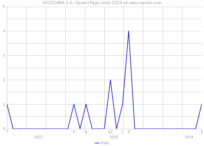 NICOGUMA S.A. (Spain) Page visits 2024 
