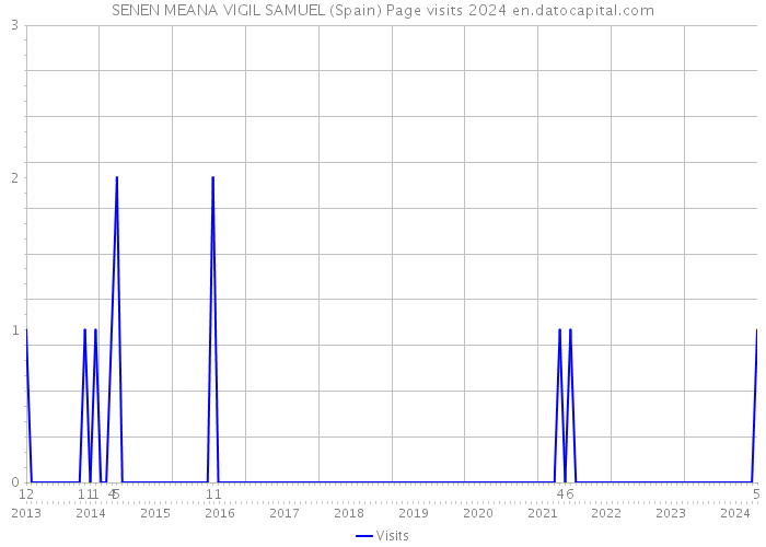 SENEN MEANA VIGIL SAMUEL (Spain) Page visits 2024 