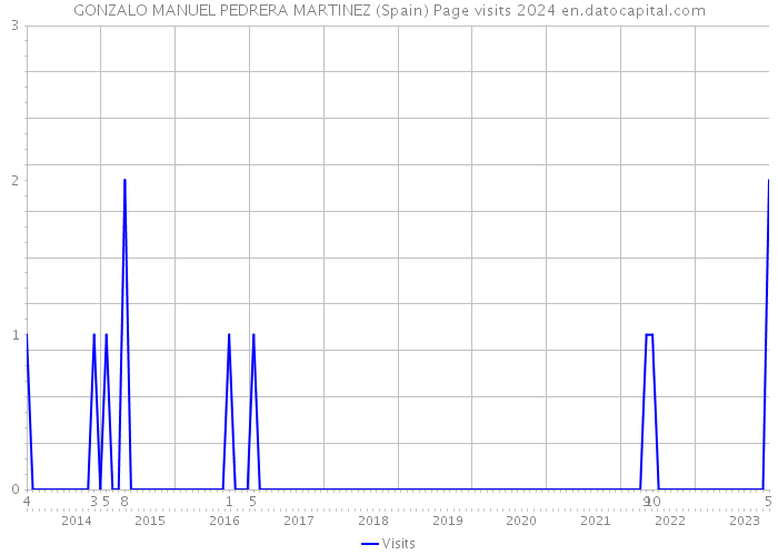 GONZALO MANUEL PEDRERA MARTINEZ (Spain) Page visits 2024 