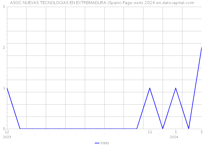 ASOC NUEVAS TECNOLOGIAS EN EXTREMADURA (Spain) Page visits 2024 