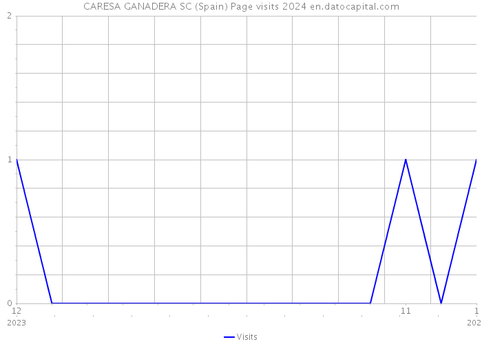 CARESA GANADERA SC (Spain) Page visits 2024 