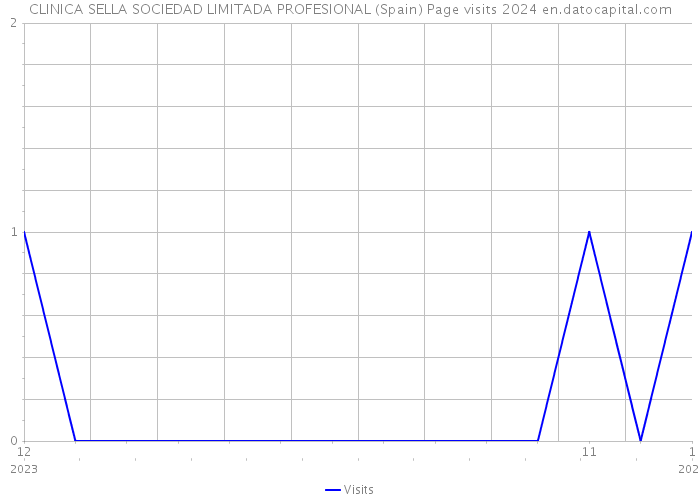 CLINICA SELLA SOCIEDAD LIMITADA PROFESIONAL (Spain) Page visits 2024 