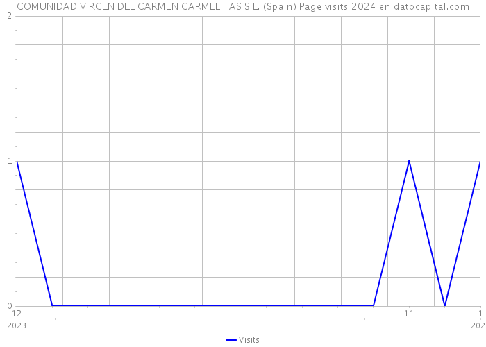 COMUNIDAD VIRGEN DEL CARMEN CARMELITAS S.L. (Spain) Page visits 2024 
