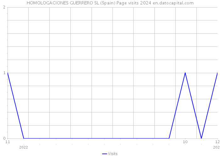 HOMOLOGACIONES GUERRERO SL (Spain) Page visits 2024 