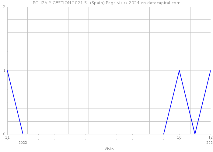 POLIZA Y GESTION 2021 SL (Spain) Page visits 2024 