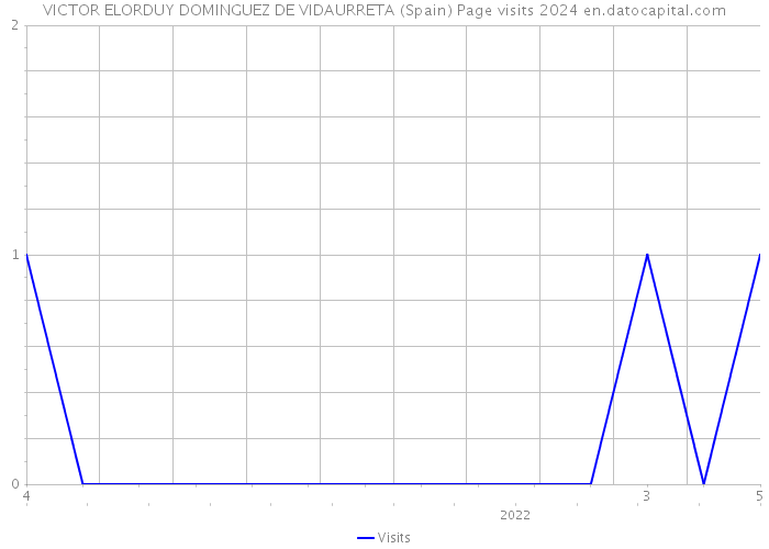 VICTOR ELORDUY DOMINGUEZ DE VIDAURRETA (Spain) Page visits 2024 