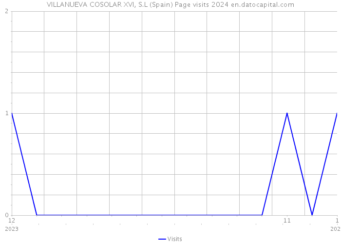 VILLANUEVA COSOLAR XVI, S.L (Spain) Page visits 2024 