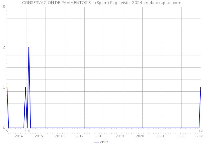 CONSERVACION DE PAVIMENTOS SL. (Spain) Page visits 2024 
