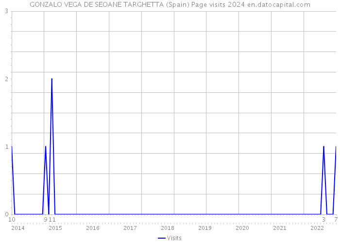 GONZALO VEGA DE SEOANE TARGHETTA (Spain) Page visits 2024 