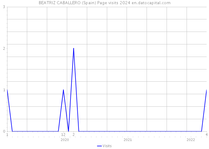 BEATRIZ CABALLERO (Spain) Page visits 2024 