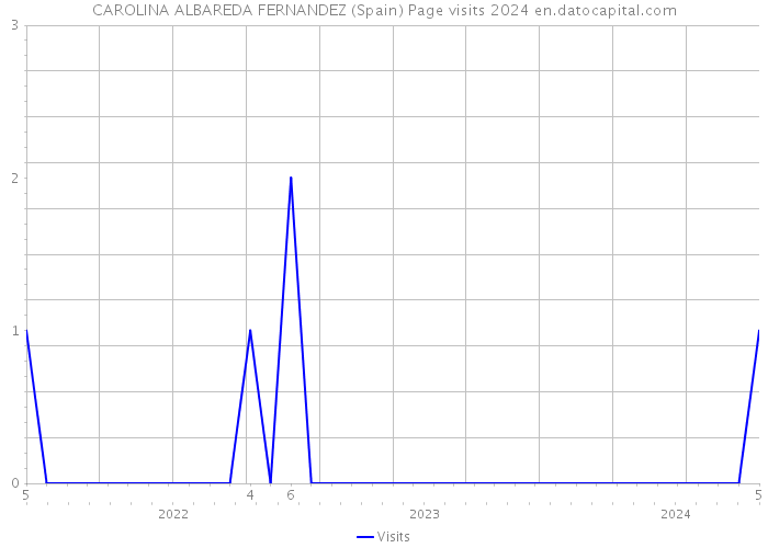CAROLINA ALBAREDA FERNANDEZ (Spain) Page visits 2024 