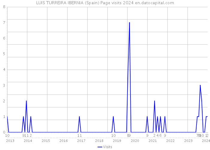 LUIS TURREIRA IBERNIA (Spain) Page visits 2024 