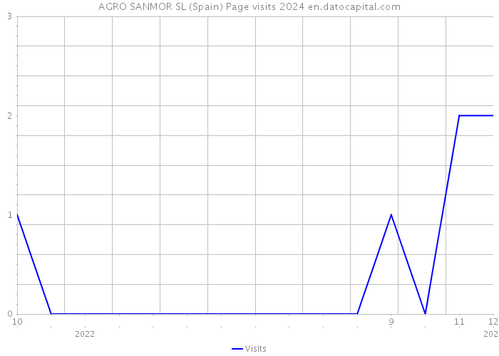 AGRO SANMOR SL (Spain) Page visits 2024 