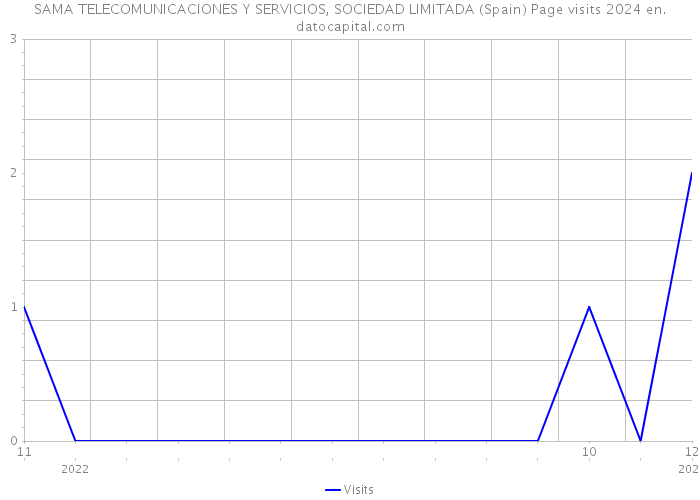 SAMA TELECOMUNICACIONES Y SERVICIOS, SOCIEDAD LIMITADA (Spain) Page visits 2024 