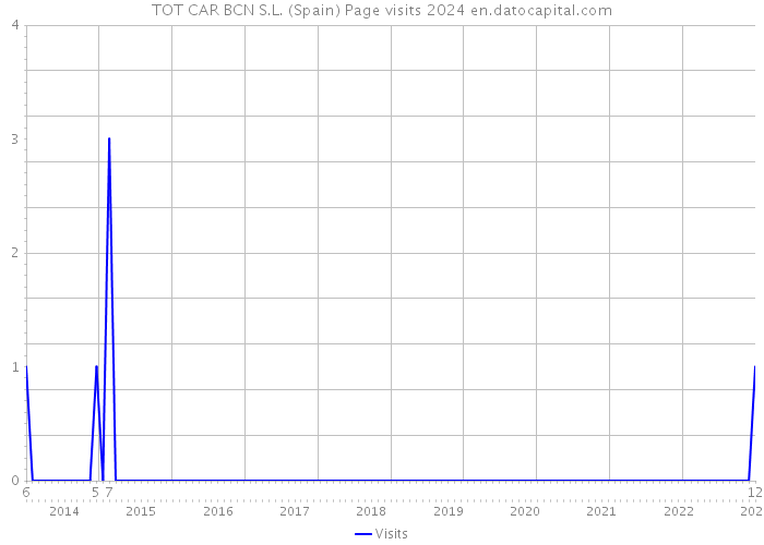 TOT CAR BCN S.L. (Spain) Page visits 2024 