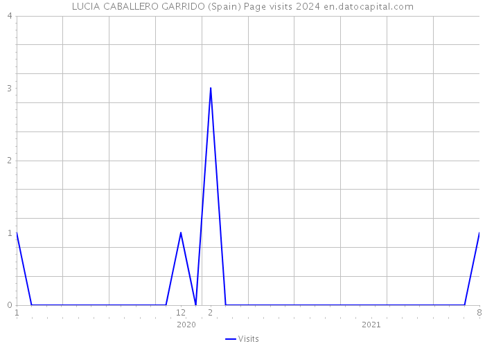 LUCIA CABALLERO GARRIDO (Spain) Page visits 2024 