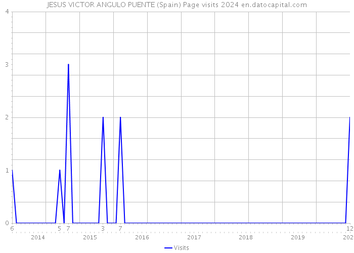 JESUS VICTOR ANGULO PUENTE (Spain) Page visits 2024 