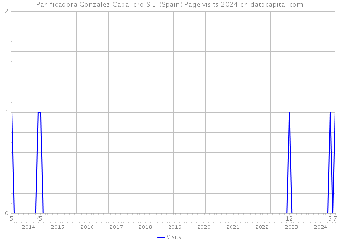 Panificadora Gonzalez Caballero S.L. (Spain) Page visits 2024 