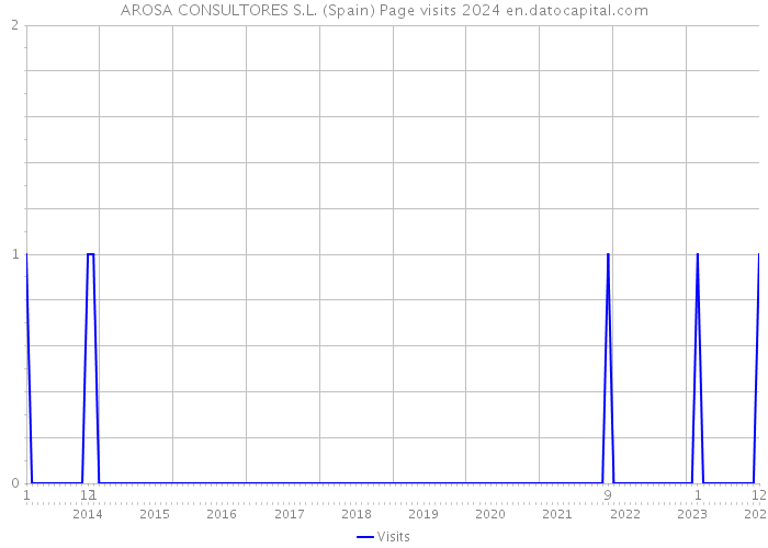AROSA CONSULTORES S.L. (Spain) Page visits 2024 
