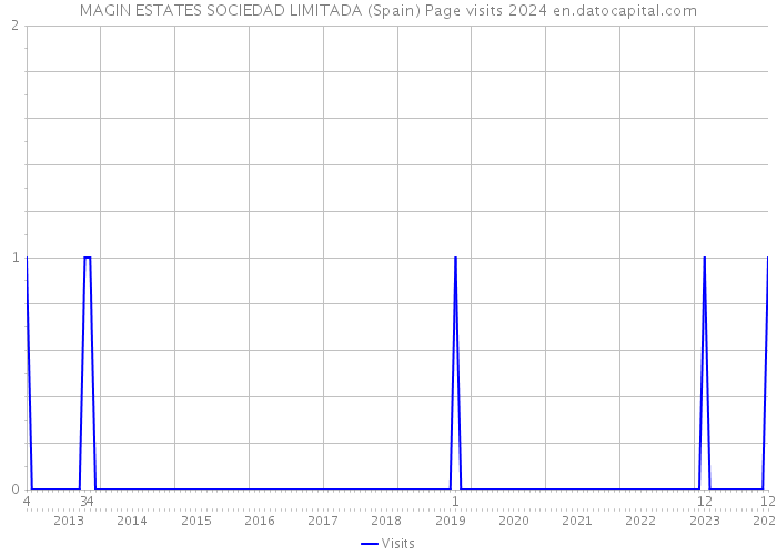 MAGIN ESTATES SOCIEDAD LIMITADA (Spain) Page visits 2024 