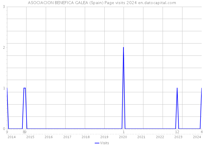 ASOCIACION BENEFICA GALEA (Spain) Page visits 2024 