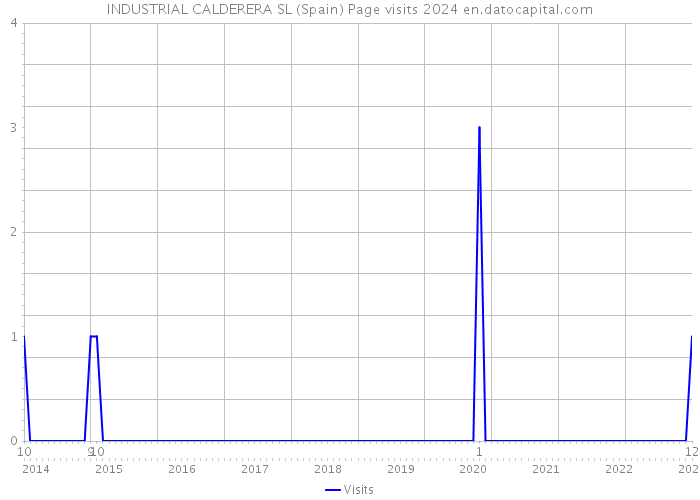 INDUSTRIAL CALDERERA SL (Spain) Page visits 2024 